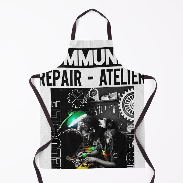 Item preview, Solarpunk Community Repair Atelier Workshop Art Print designed and sold by Raw-Ink.