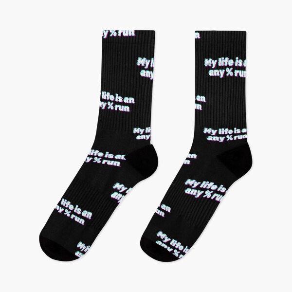 Item preview, Glitch Speedrun Quote – My Life Is an Any% Run designed and sold by PHRASEandSTYLE.