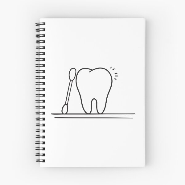 Item preview, A tooth beside a cotton swab on the table designed and sold by rasagamastore.