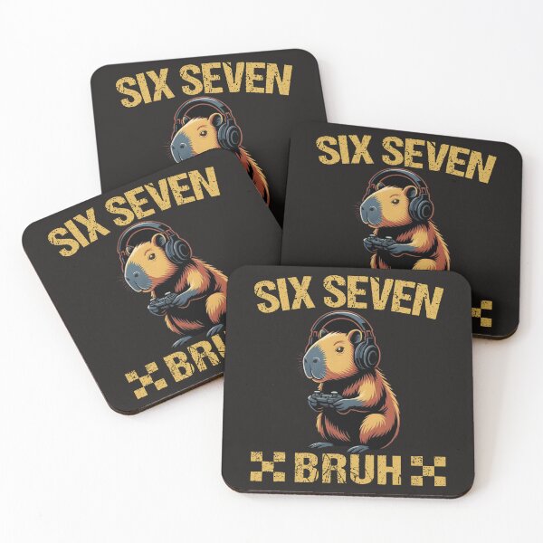 Item preview, Funny Six Seven Bruh Capybara Meme Funny Capybara Gaming designed and sold by ArmyAbodo.