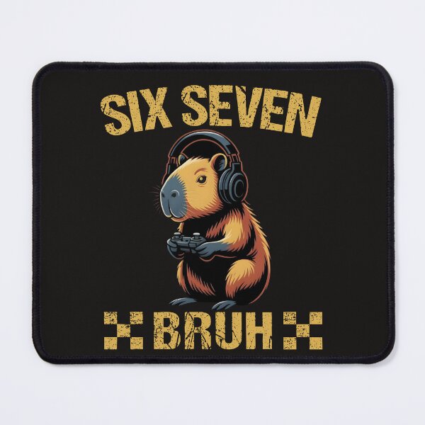 Item preview, Funny Six Seven Bruh Capybara Meme Funny Capybara Gaming designed and sold by ArmyAbodo.