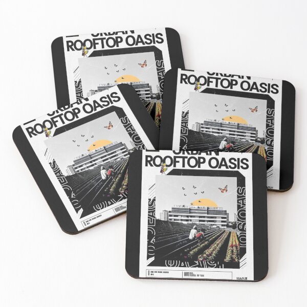 Item preview, URBAN ROOFTOP OASIS: Solarpunk Vision Art Print designed and sold by Raw-Ink.