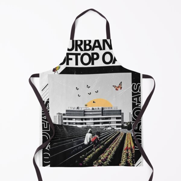 Item preview, URBAN ROOFTOP OASIS: Solarpunk Vision Art Print designed and sold by Raw-Ink.