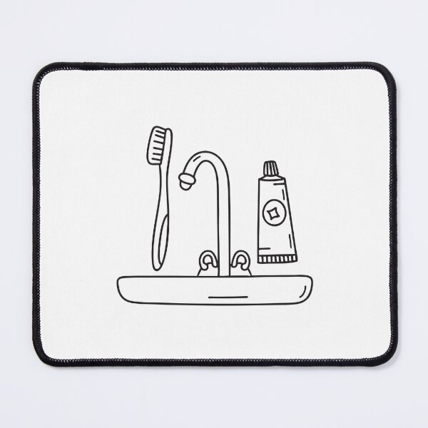 Item preview, A toothbrush beside a tube of toothpaste on the sink designed and sold by rasagamastore.