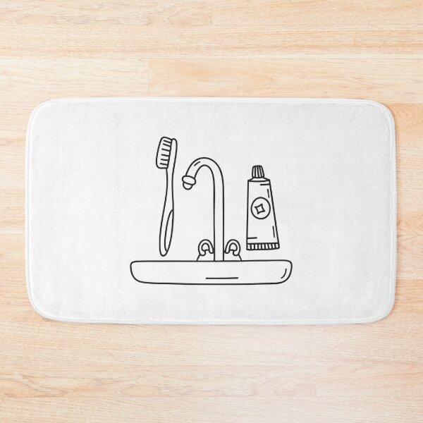 Item preview, A toothbrush beside a tube of toothpaste on the sink designed and sold by rasagamastore.