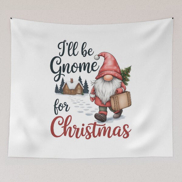 Item preview, I’ll Be Gnome for Christmas Cute Gnome designed and sold by MyFishka.