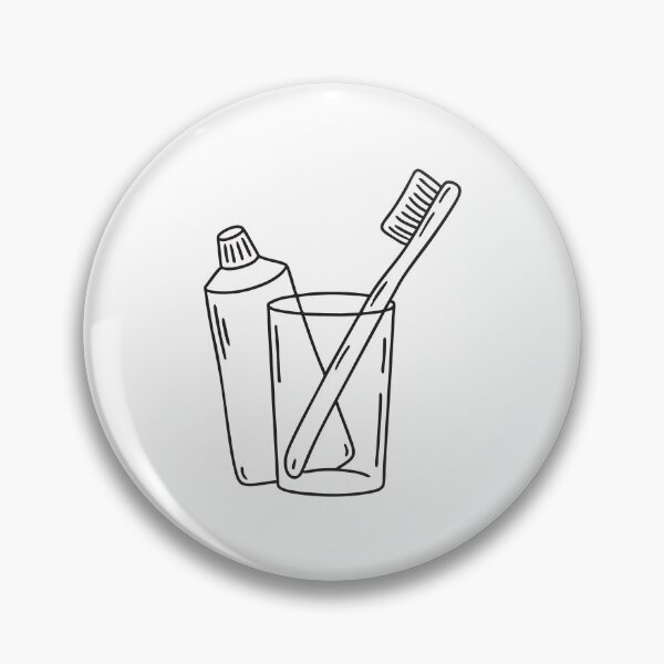 Item preview, A toothbrush placed inside the glass near toothpaste designed and sold by rasagamastore.