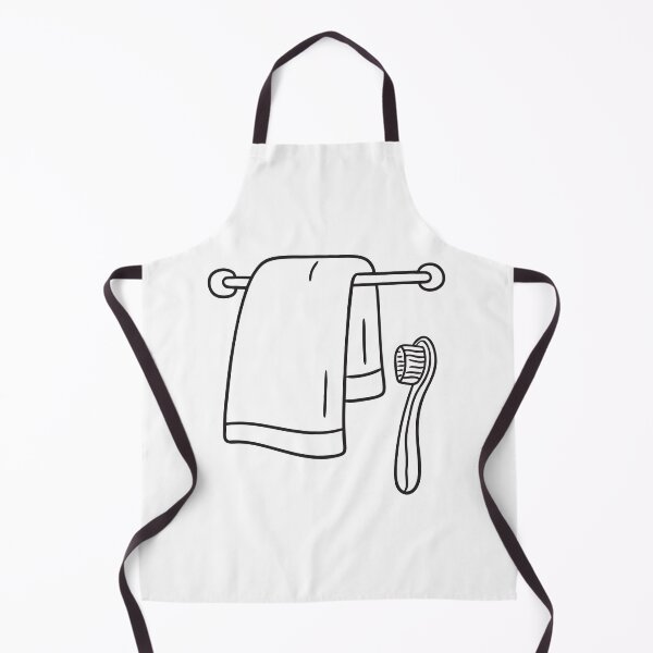 Item preview, A toothbrush resting near a hanging towel designed and sold by rasagamastore.