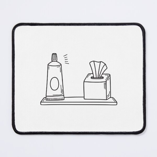 Item preview, A toothpaste resting beside a tissue box on the shelf designed and sold by rasagamastore.