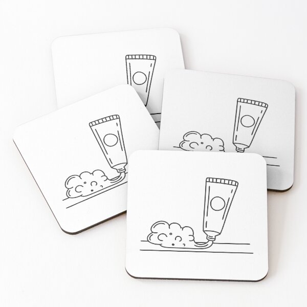 Item preview, A toothpaste tube lying next to a foam trail on the counter designed and sold by rasagamastore.