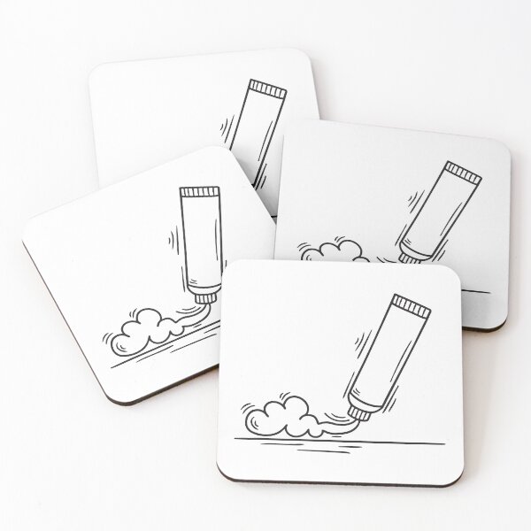 Item preview, A toothpaste tube lying next to a foam trail designed and sold by rasagamastore.
