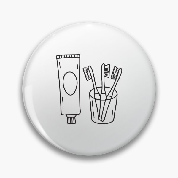 Item preview, A toothpaste tube near a glass holding toothbrushes designed and sold by rasagamastore.
