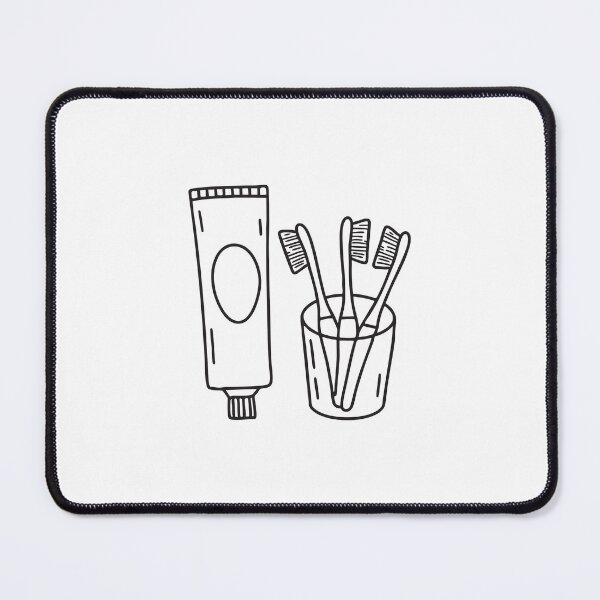 Item preview, A toothpaste tube near a glass holding toothbrushes designed and sold by rasagamastore.