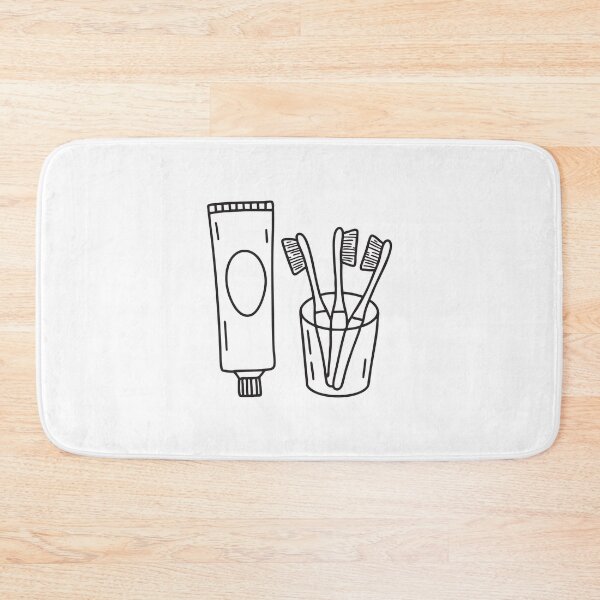 Item preview, A toothpaste tube near a glass holding toothbrushes designed and sold by rasagamastore.
