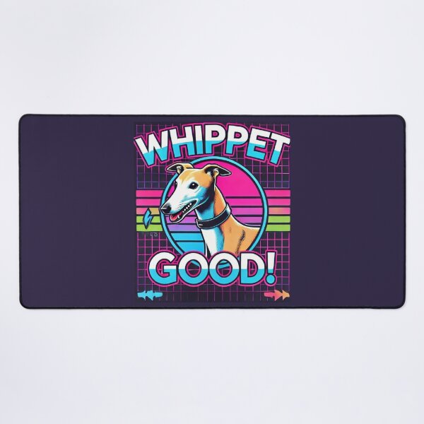 Item preview, Whippet Good – Funny Whippet Dog & 80s Music Pun Design designed and sold by RollFuzzy.