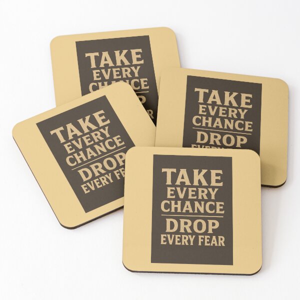 Item preview, Take Every Chance Drop Every Fear – Vintage Motivational Typography T-Shirt designed and sold by NomadUSArt.