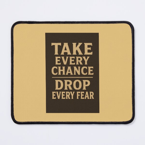 Item preview, Take Every Chance Drop Every Fear – Vintage Motivational Typography T-Shirt designed and sold by NomadUSArt.