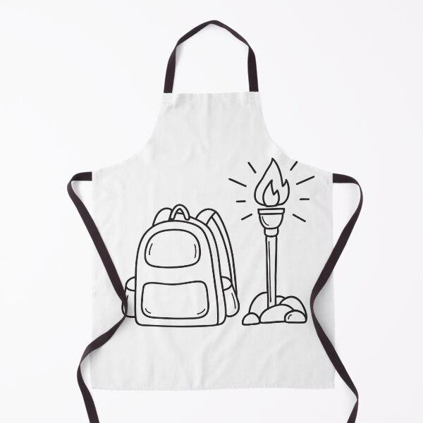 Item preview, A torch resting on rock beside a backpack on the ground designed and sold by rasagamastore.
