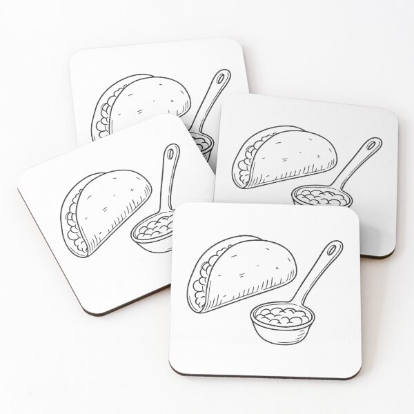 Item preview, A tortilla beside a ladle of beans designed and sold by rasagamastore.