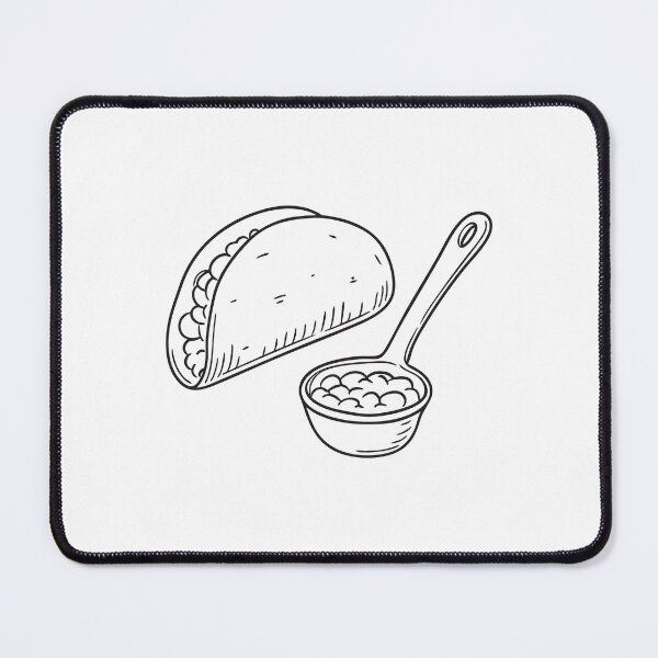 Item preview, A tortilla beside a ladle of beans designed and sold by rasagamastore.