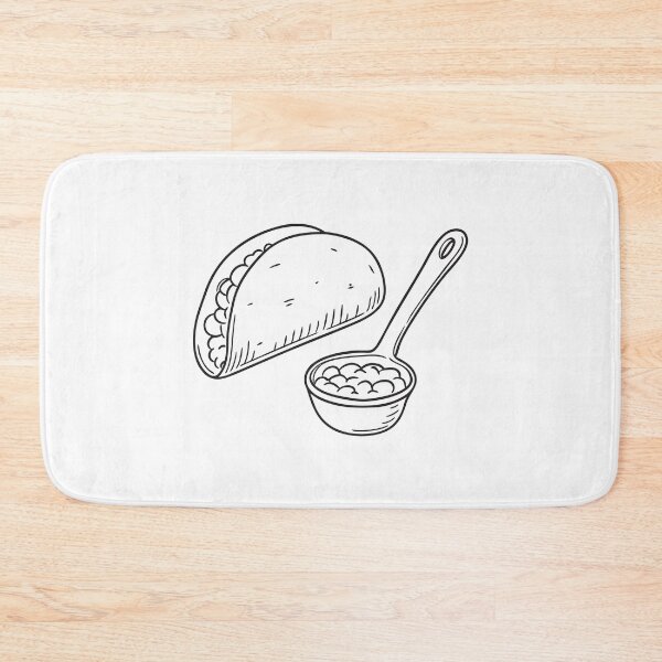 Item preview, A tortilla beside a ladle of beans designed and sold by rasagamastore.