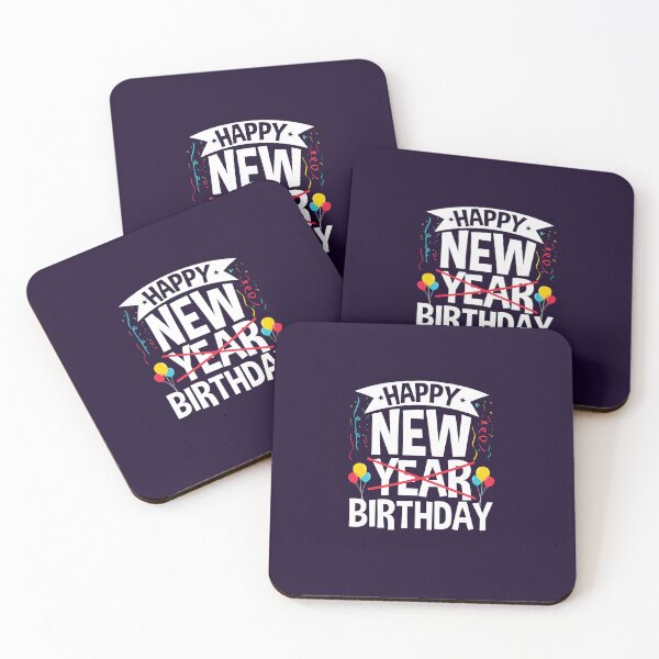 Item preview, Happy New Birthday Born On New Year's Day designed and sold by jaygo.