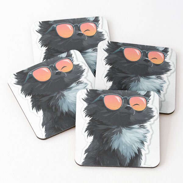 Item preview, Cool Black FOX in Sunset Sunglasses designed and sold by ChinzorigBAY.