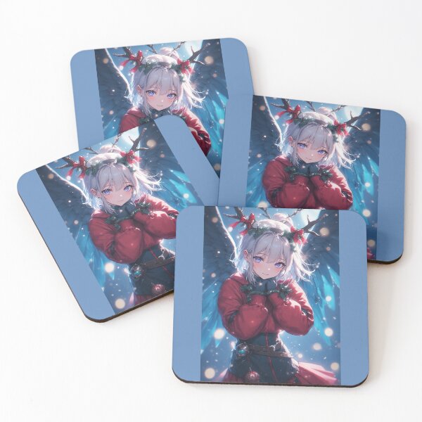 Item preview, Angelic anime Christmas girl designed and sold by ArtsJulian.