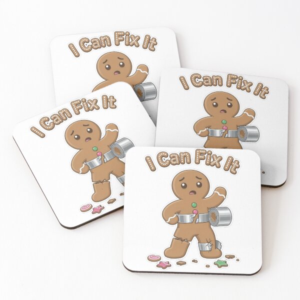 Item preview, I Can Fix It Funny Gingerbread Cookie designed and sold by MyFishka.