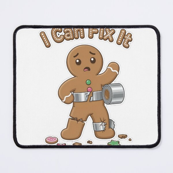 Item preview, I Can Fix It Funny Gingerbread Cookie designed and sold by MyFishka.