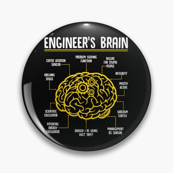 Item preview, Engineer’s Brain – Funny Engineering Game Process designed and sold by vojthjximhm4.