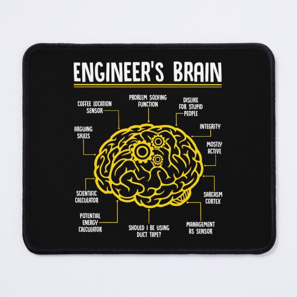 Item preview, Engineer’s Brain – Funny Engineering Game Process designed and sold by vojthjximhm4.