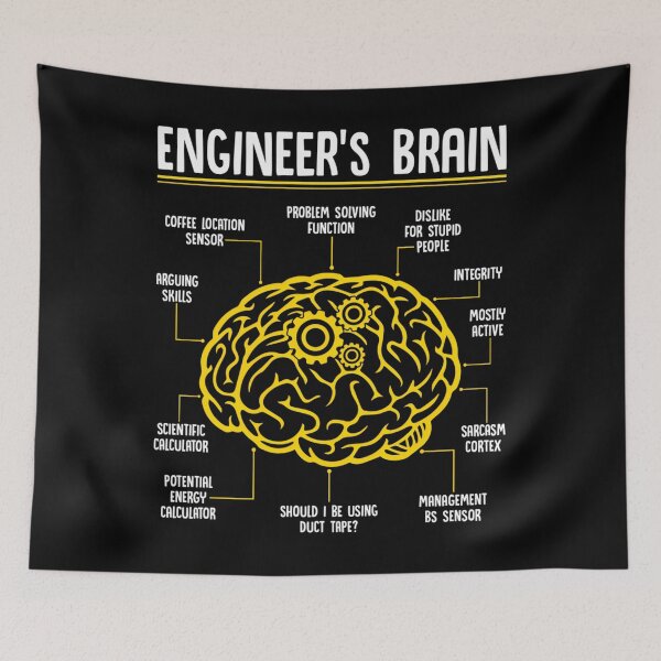 Item preview, Engineer’s Brain – Funny Engineering Game Process designed and sold by vojthjximhm4.