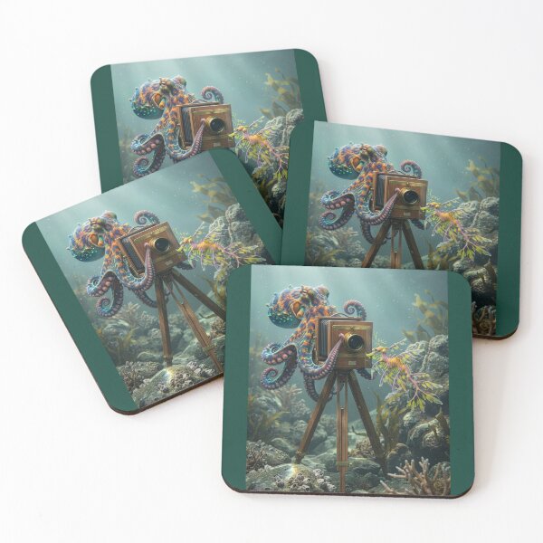 Item preview, Octopus Photographer and a Leafy Sea Dragon designed and sold by Tridentulus.