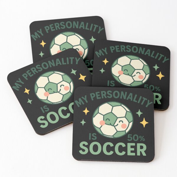 Item preview, My Personality Is 50% Soccer – Cute Soccer Lover Design designed and sold by Laughprints.