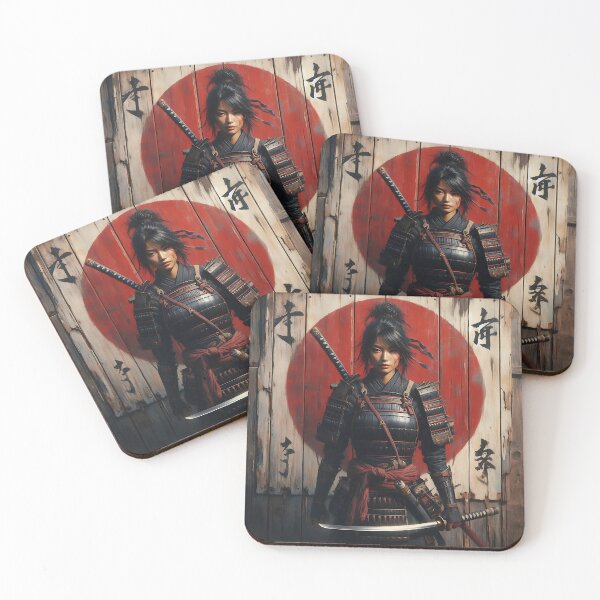 Item preview, Japanese Samurai Woman designed and sold by GalleryBrisArt.