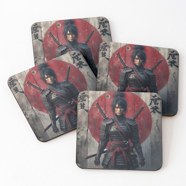 Item preview, Japanese Samurai Woman designed and sold by GalleryBrisArt.