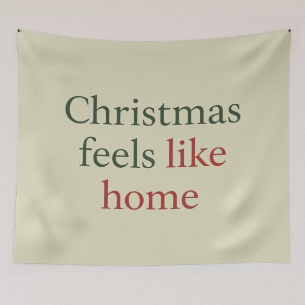 Item preview, Christmas Feels Like Home – Minimal Cozy Holiday Quote designed and sold by Irene Catchmind.