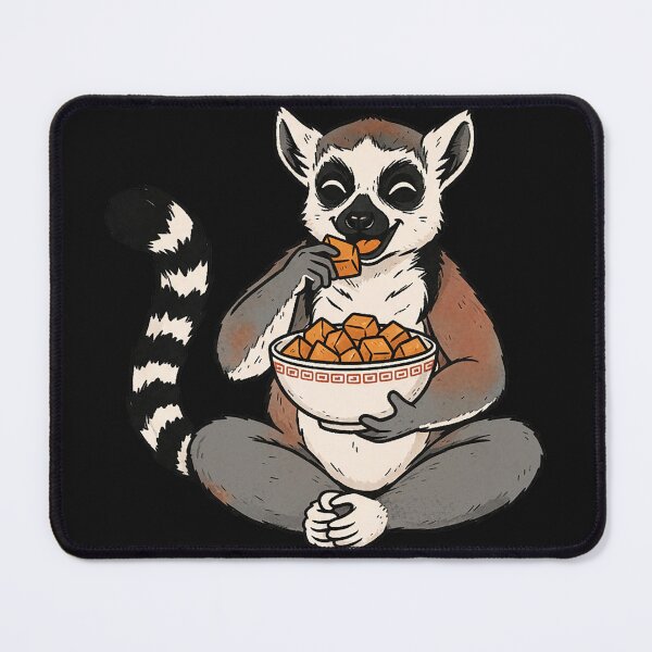 Item preview, Ring-Tailed Lemur Snacking Lovers designed and sold by FemmeForge.