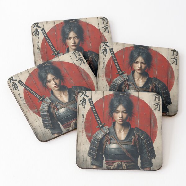 Item preview, Japanese Samurai Woman designed and sold by GalleryBrisArt.