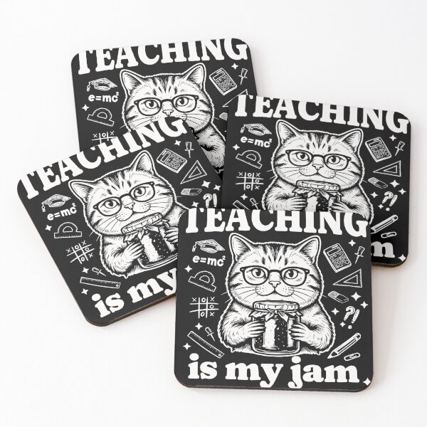 Item preview, Teaching is my Jam - Funny Cat Teacher Appreciation Gift designed and sold by AdyKurniawan.