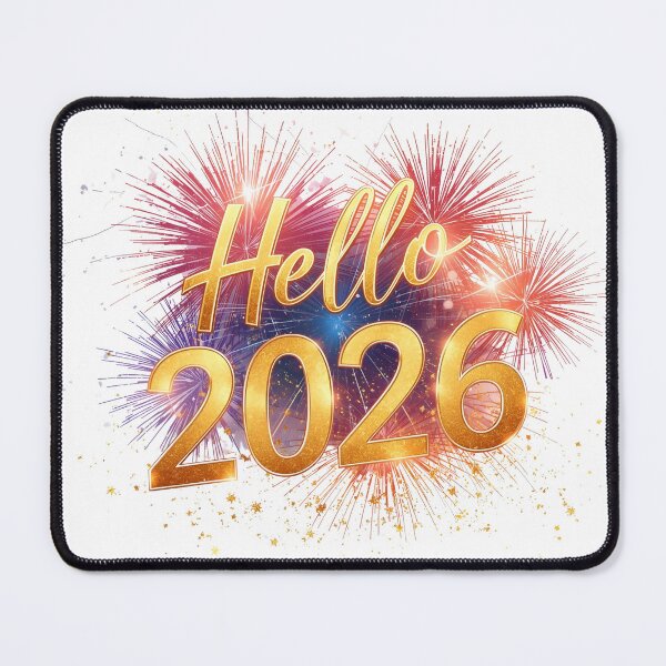 Item preview, Embrace the golden glow of hello 2026 with dazzling fireworks and new year's wishes for everyone designed and sold by PWDigitalArt.
