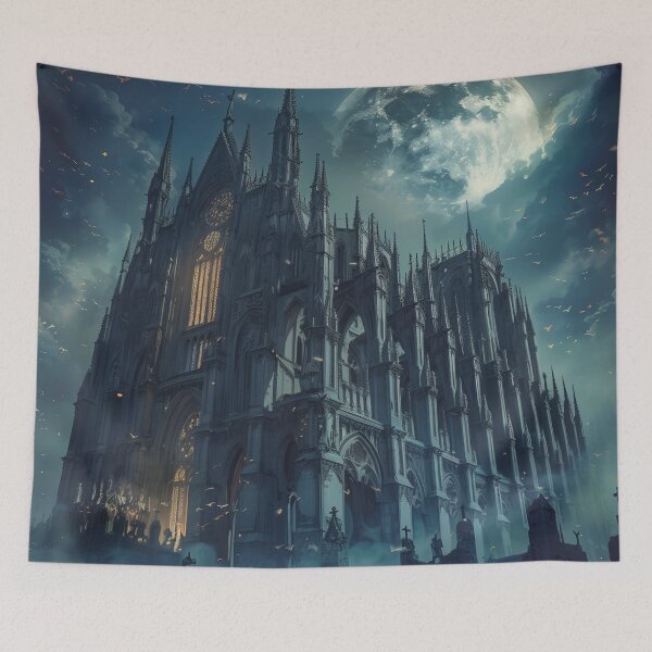 Item preview, Moonlit Cathedral of the Forgotten designed and sold by ArgentoArt.