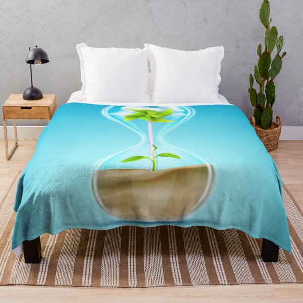 Item preview, conceptual design for earth day or environment day, graphic of hourglass with turbine inside designed and sold by NiamLab.
