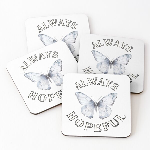 Item preview, Always Hopeful Gray Butterfly – Minimal Inspirational Art designed and sold by HopefulAddie.