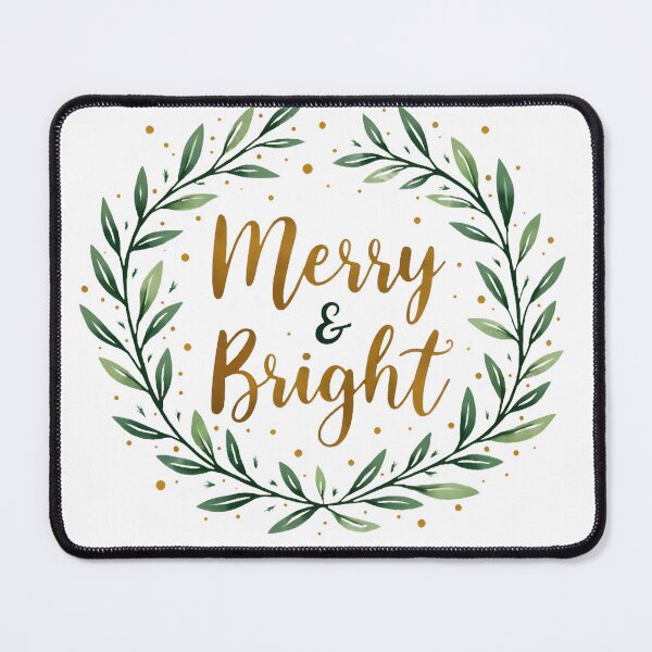 Item preview, Merry and Bright – Festive Christmas Holiday Typography Design designed and sold by Nene's design.
