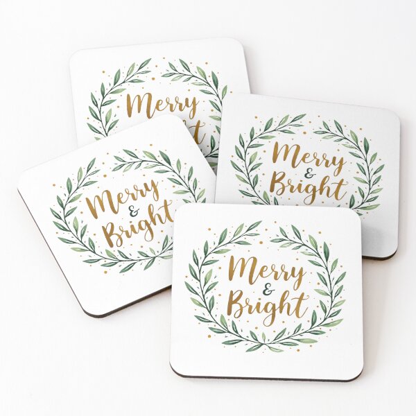 Item preview, Merry and Bright – Festive Christmas Holiday Typography Design designed and sold by Nene's design.