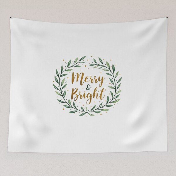 Item preview, Merry and Bright – Festive Christmas Holiday Typography Design designed and sold by Nene's design.