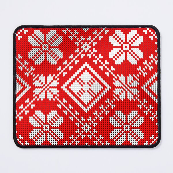 Item preview, Red Nordic Knit Heart Pattern designed and sold by IDEON-23.