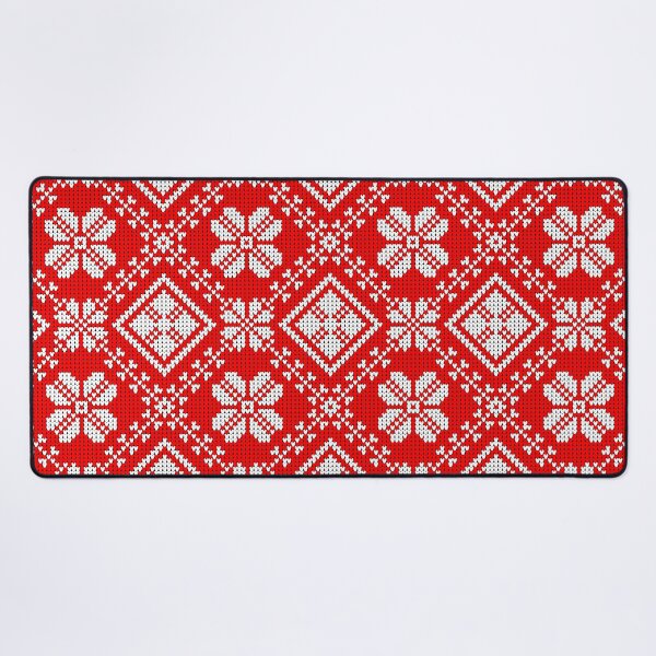 Item preview, Red Nordic Knit Heart Pattern designed and sold by IDEON-23.